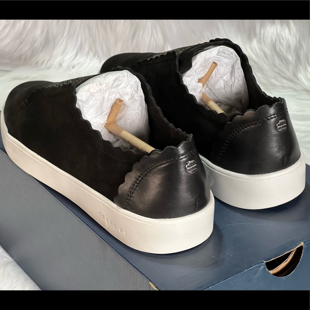 New Cole Haan Women's Grand Crosscourt Street Scallop Slip on Sneaker - Picture 4 of 15